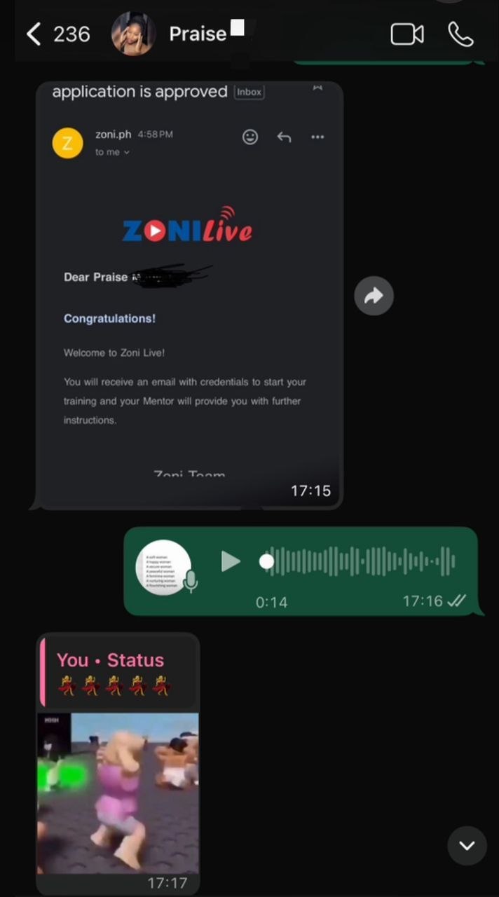 Student testimonial screenshot 7